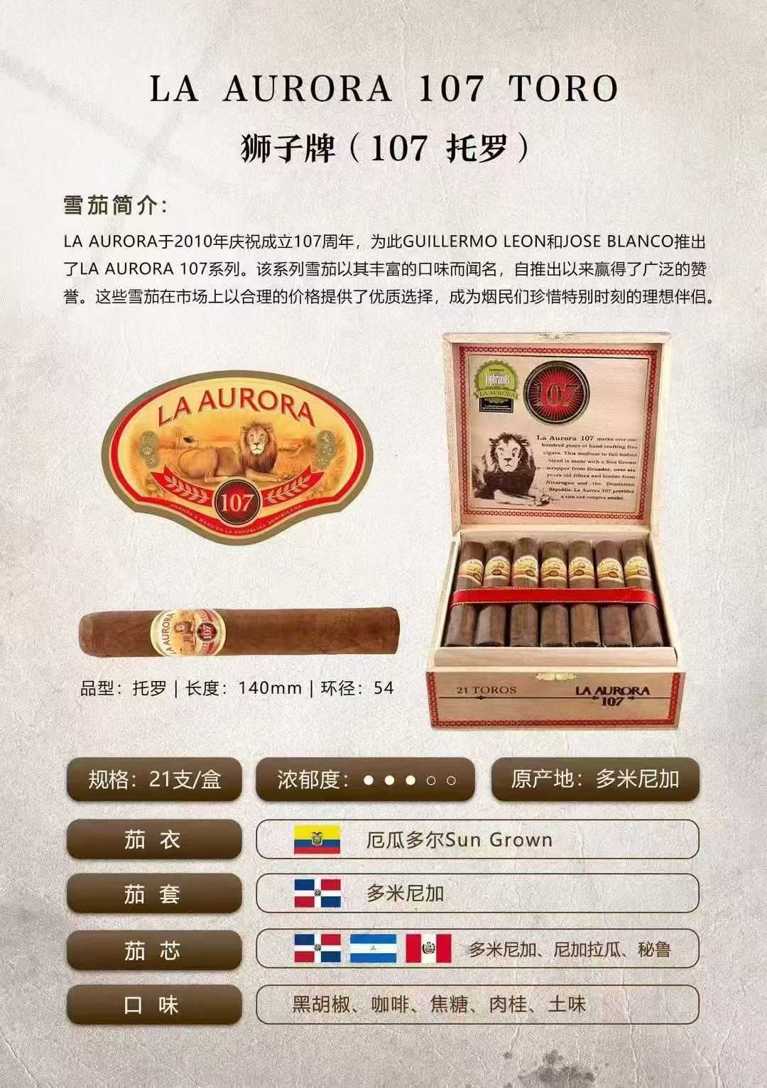 拉奥罗拉·狮子牌107托罗